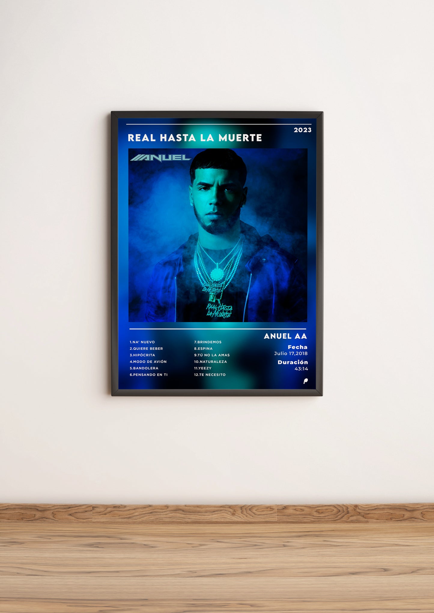 Póster "Real Hasta La Muerte" - Anuel AA (Edición APOLEO)