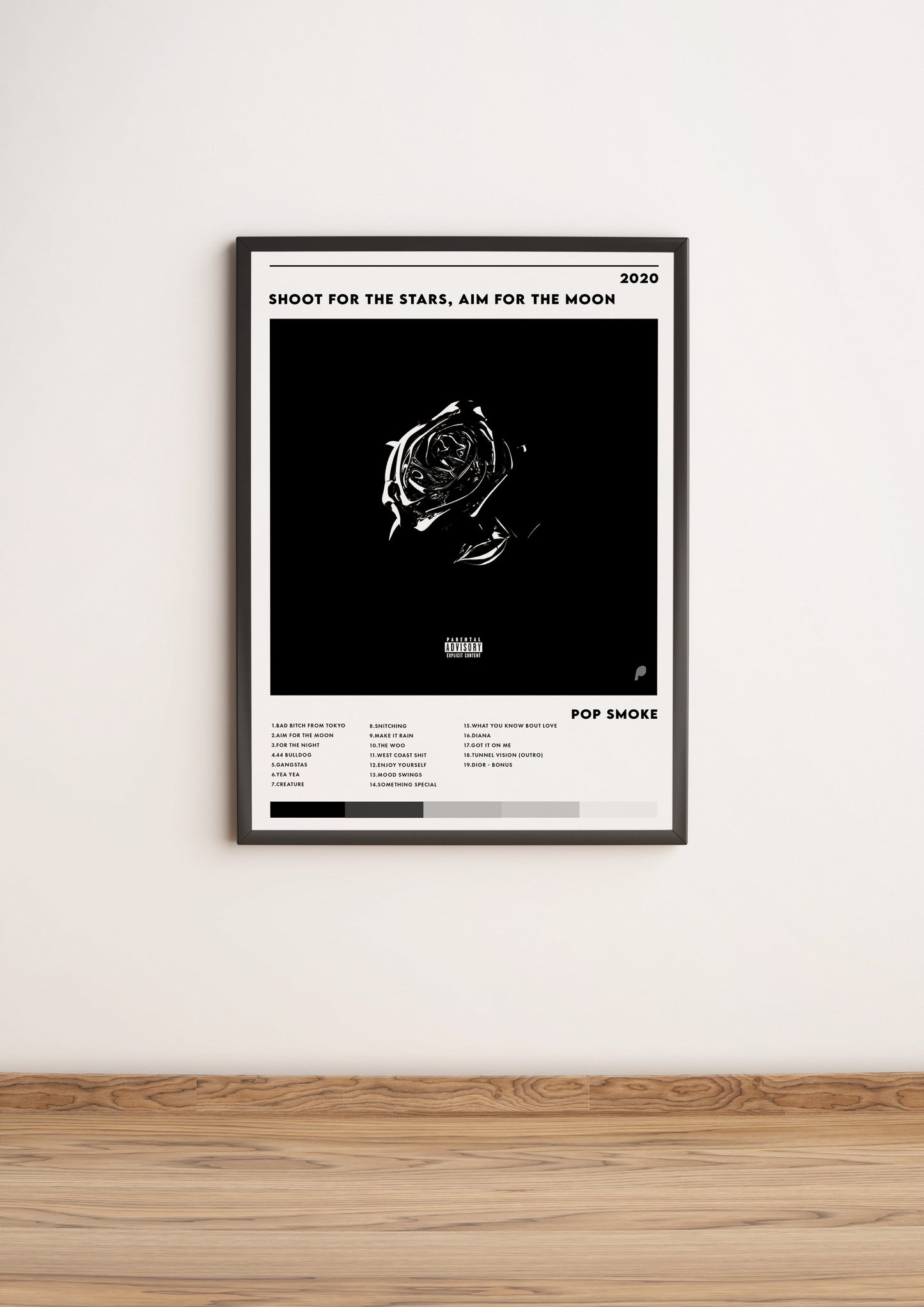 Póster “Shoot for the Stars, Aim for the Moon” - Pop Smoke