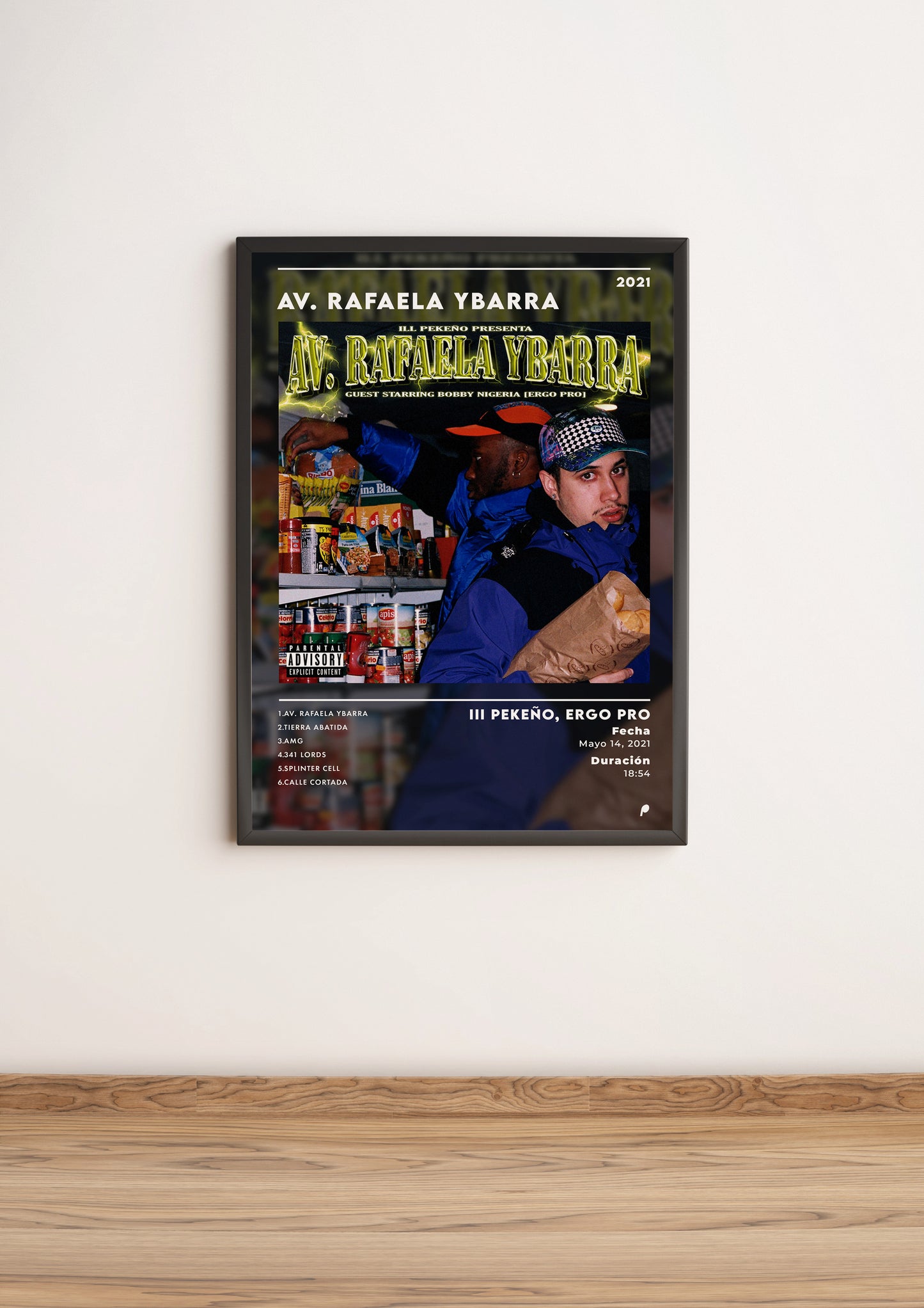 Póster "Av. Rafaela Ybarra" de Ill Pekeño y Ergo Pro