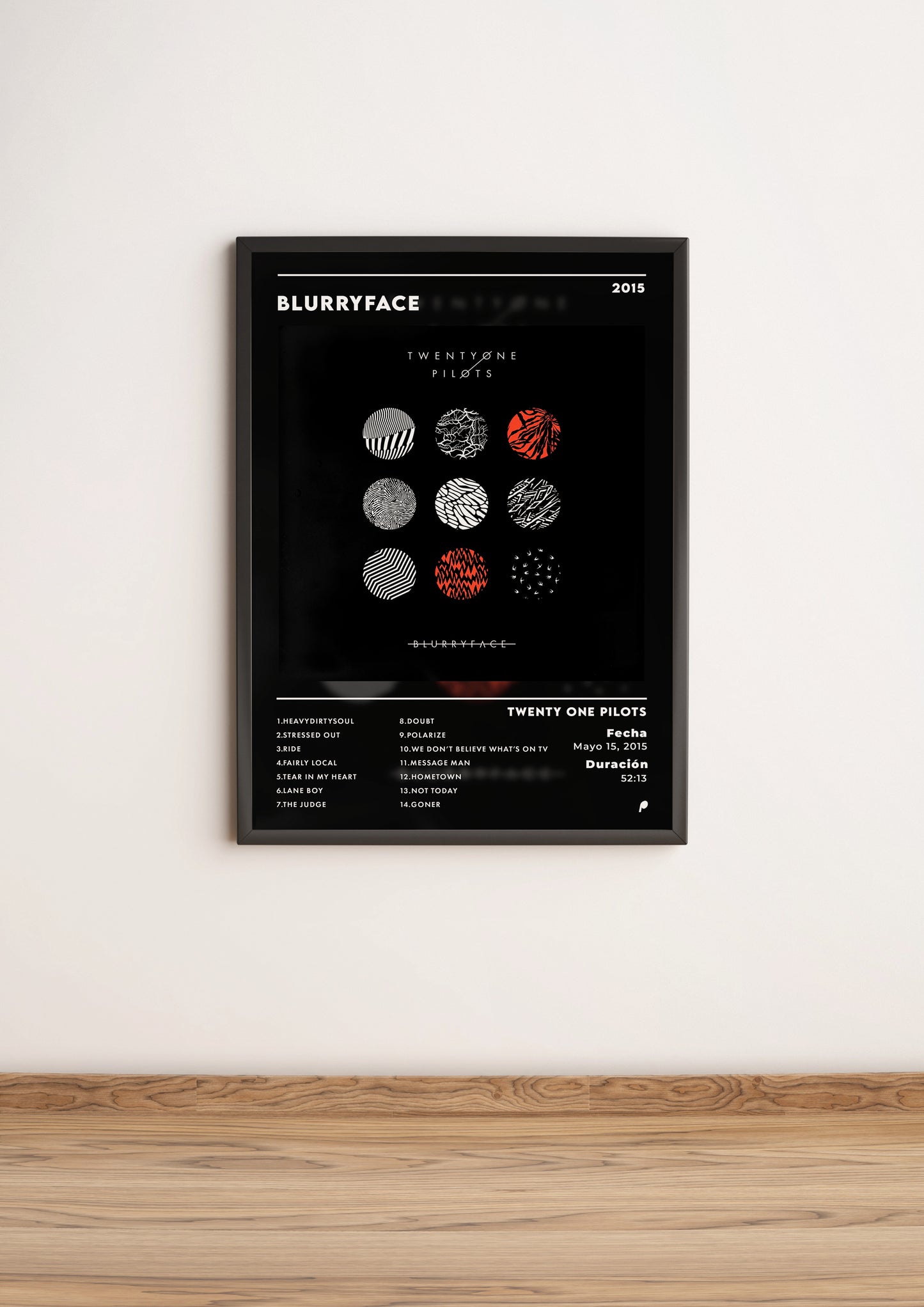 Póster Blurryface - Twenty One Pilots (Edición APOLEO)