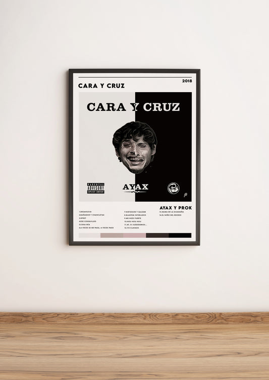 Póster Cara y Cruz - Ayax y Prok