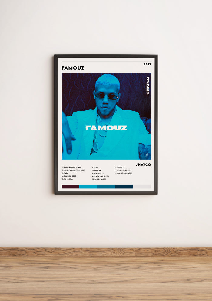 Póster álbum "Famouz" - Jhayco