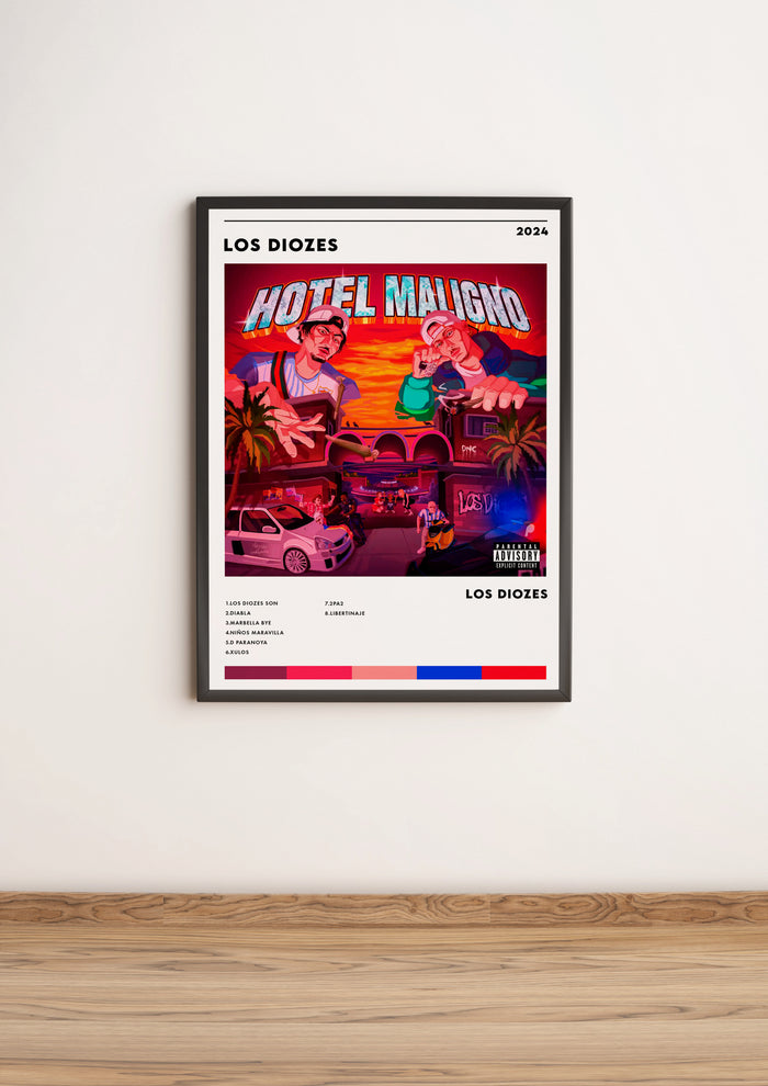 Póster "Hotel Maligno" de Los Diozes