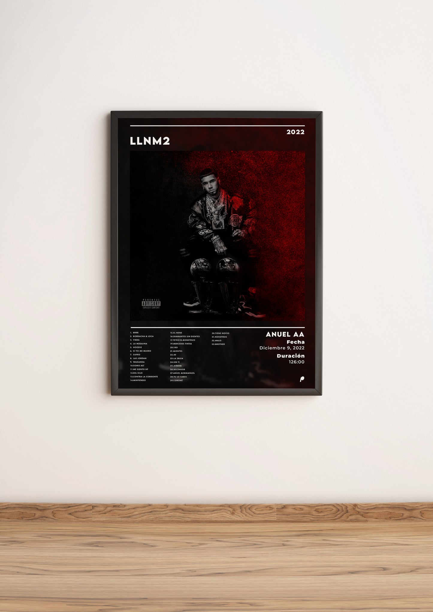 Póster LLNM2 - Anuel AA (Edición APOLEO)