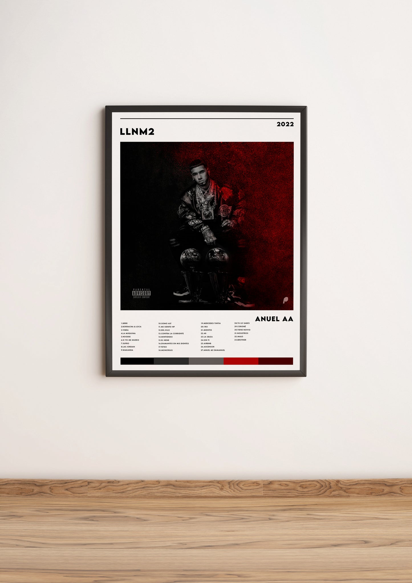 Póster "LLNM2" de Anuel AA