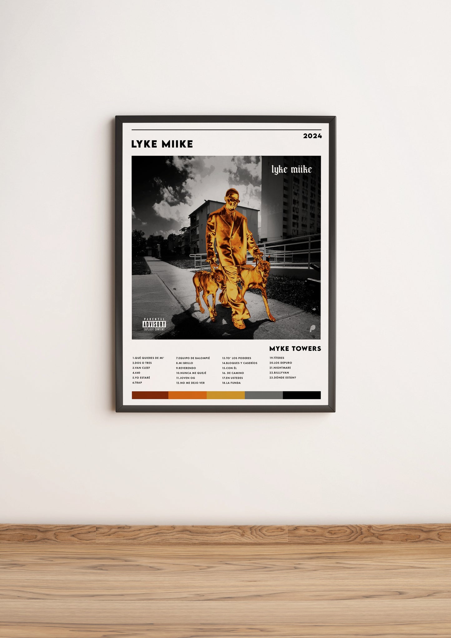 Póster "Like Miike" Myke Towers