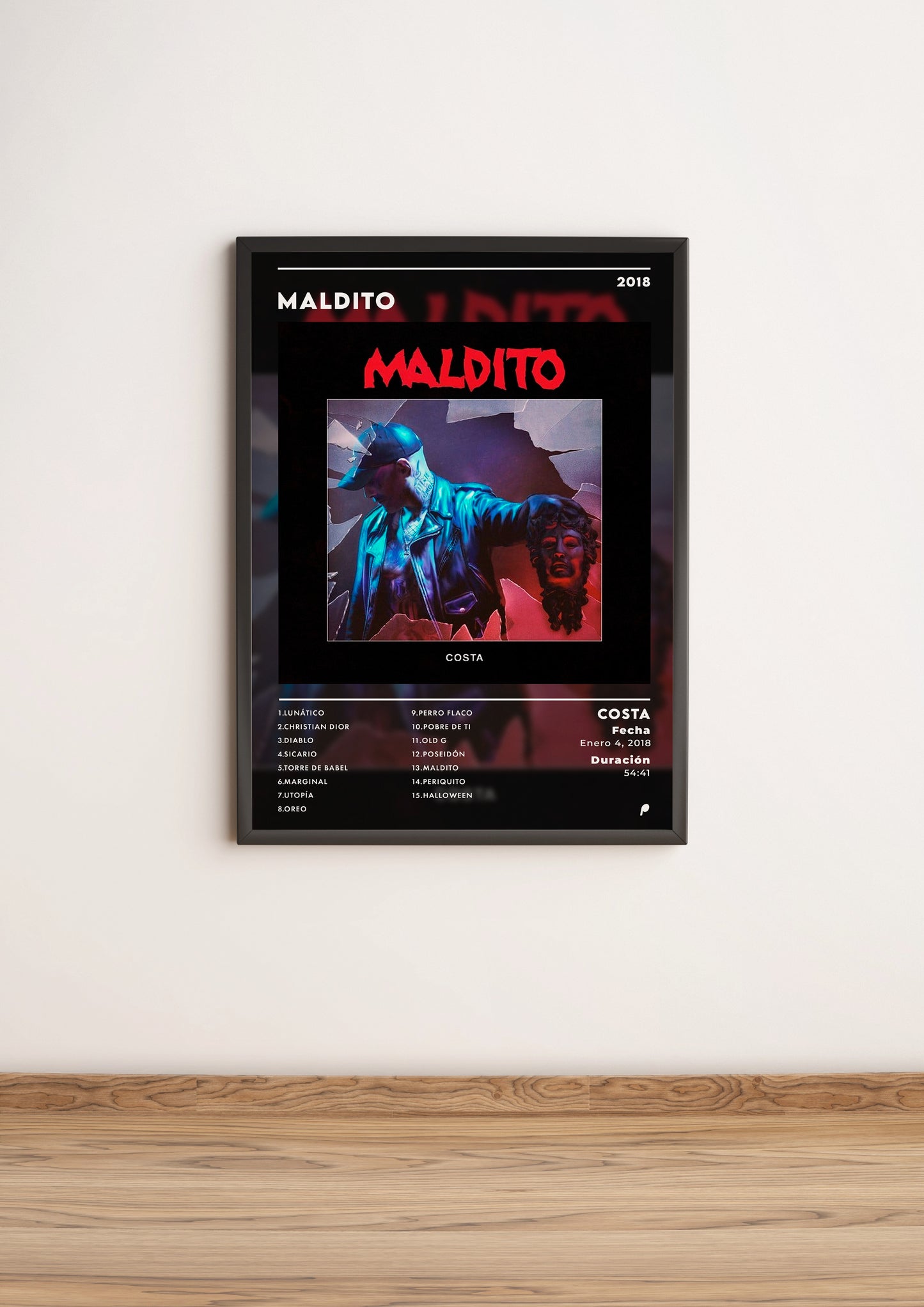 Póster "Maldito" de Costa (Edición APOLEO)