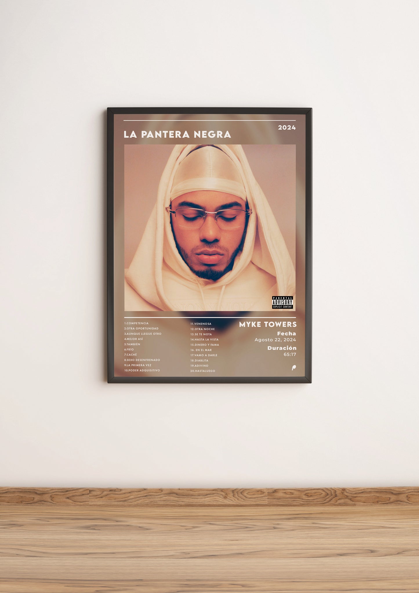 Póster LA PANTERA NEGRA - MYKE TOWERS (Edición Apoleo)