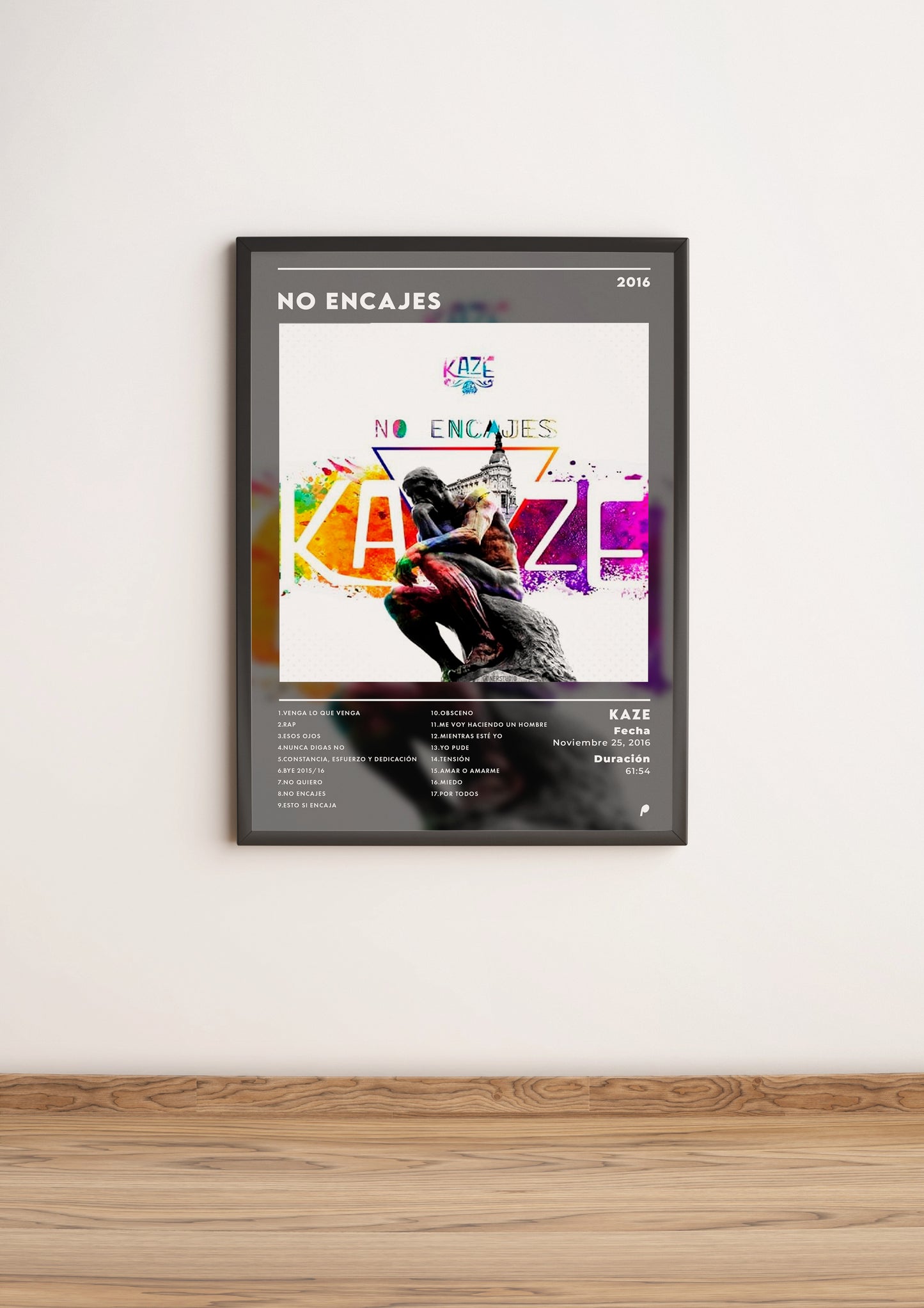 Póster "No Encajes" de Kaze (Edición APOLEO)