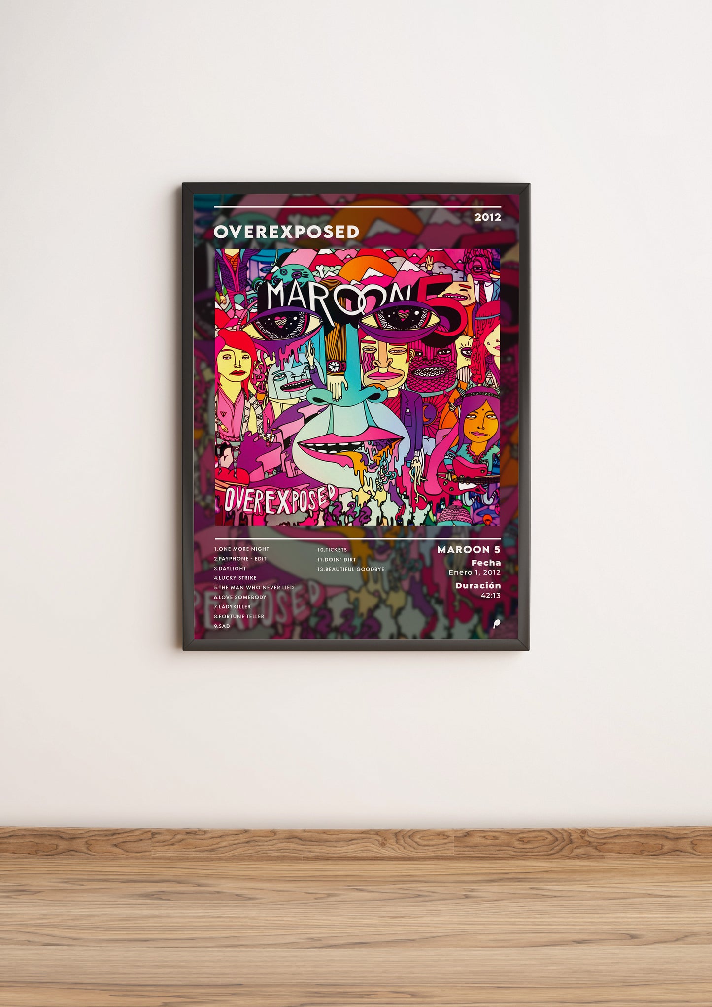 Póster “Overexposed” - Maroon 5 (Edición APOLEO)