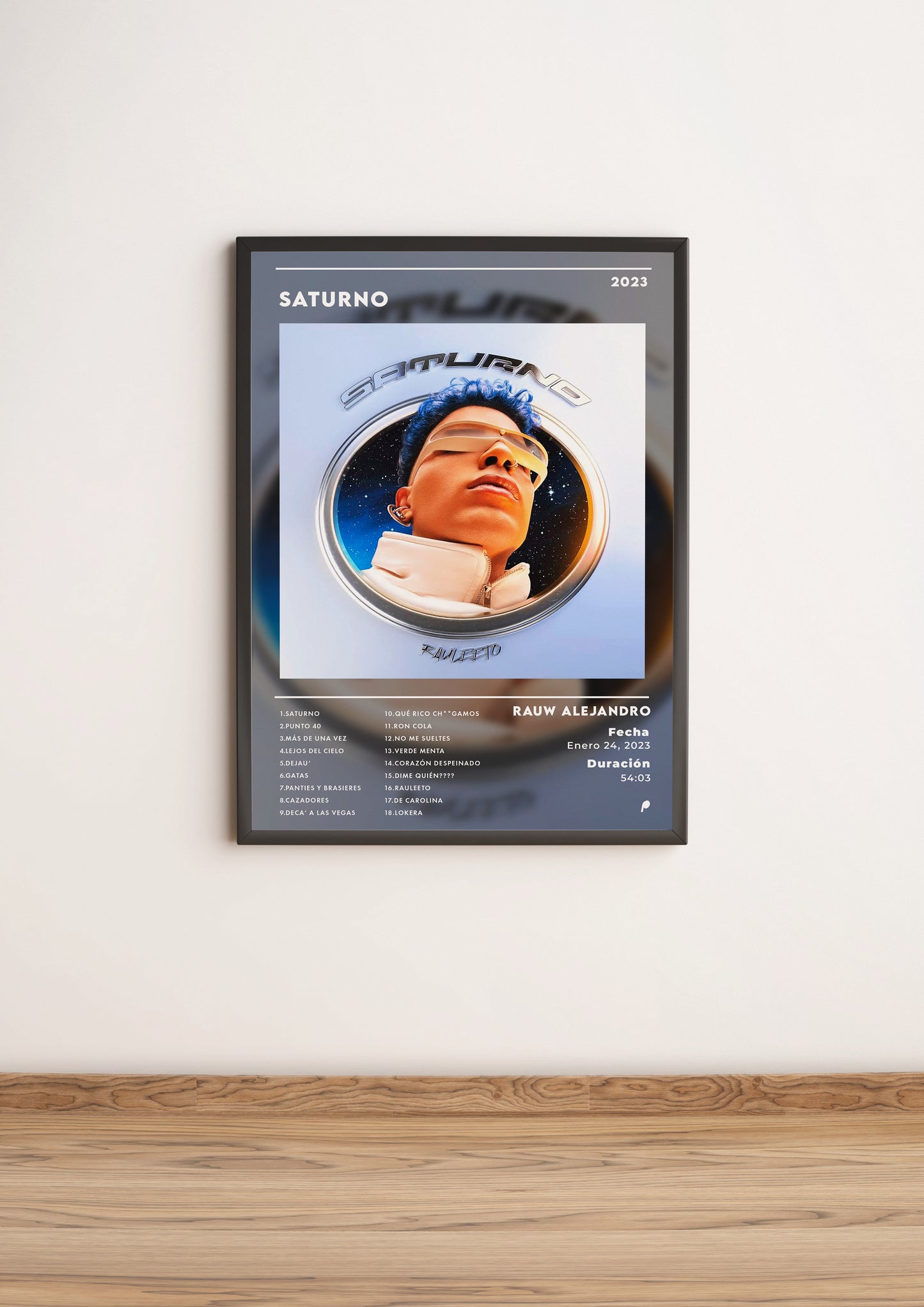 Póster SATURNO - Rauw Alejandro (Edición APOLEO)