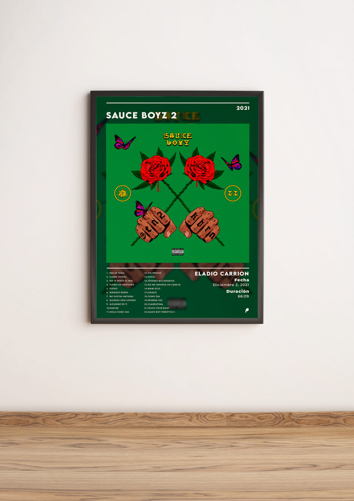 Póster Sauce Boyz 2 de Eladio Carrión (Edición APOLEO)