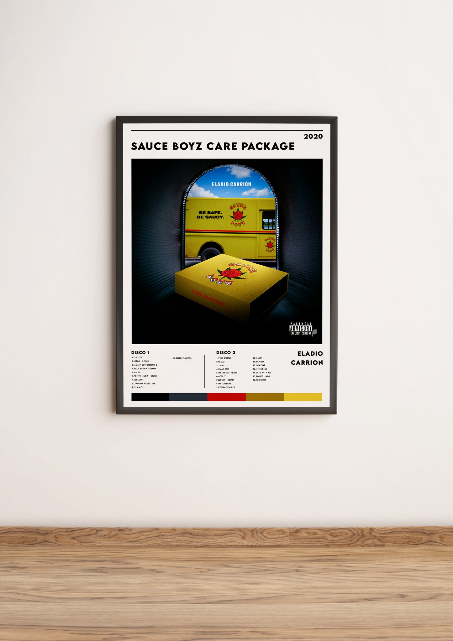 Póster Sauce Boyz Care Package de Eladio Carrión