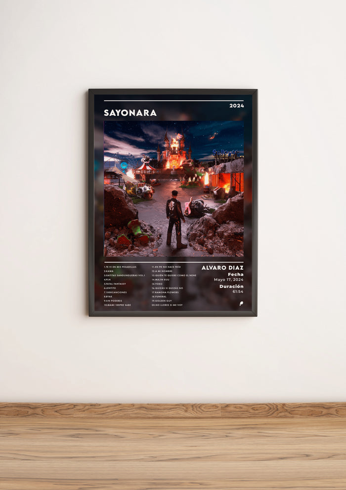 Póster SAYONARA - Álvaro Díaz (Edición APOLEO)