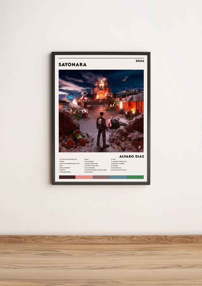 Póster SAYONARA - Álvaro Díaz