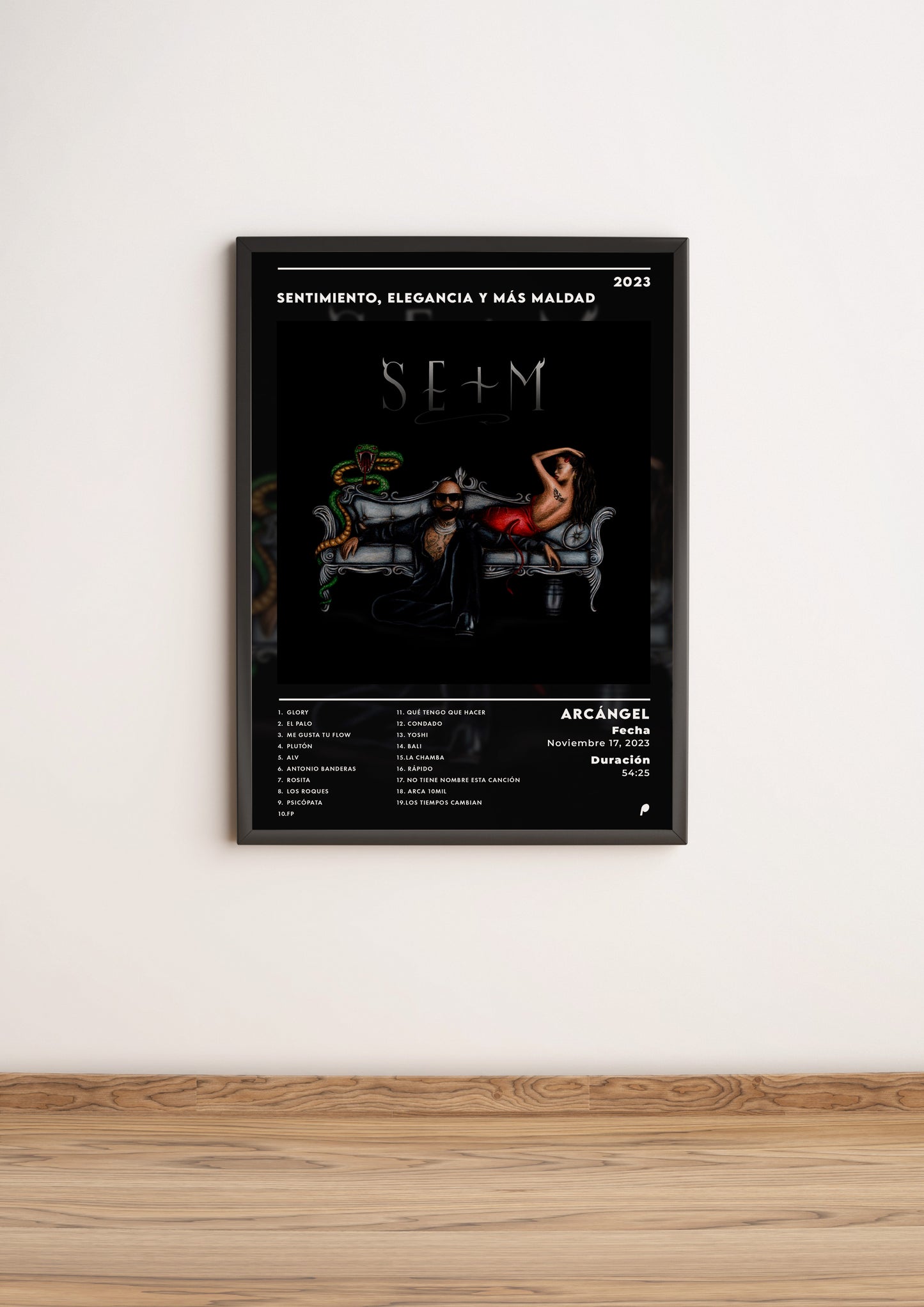 Póster SENTIMIENTO, ELEGANCIA Y MÁS MALDAD - ARCÁNGEL (Edición APOLEO)