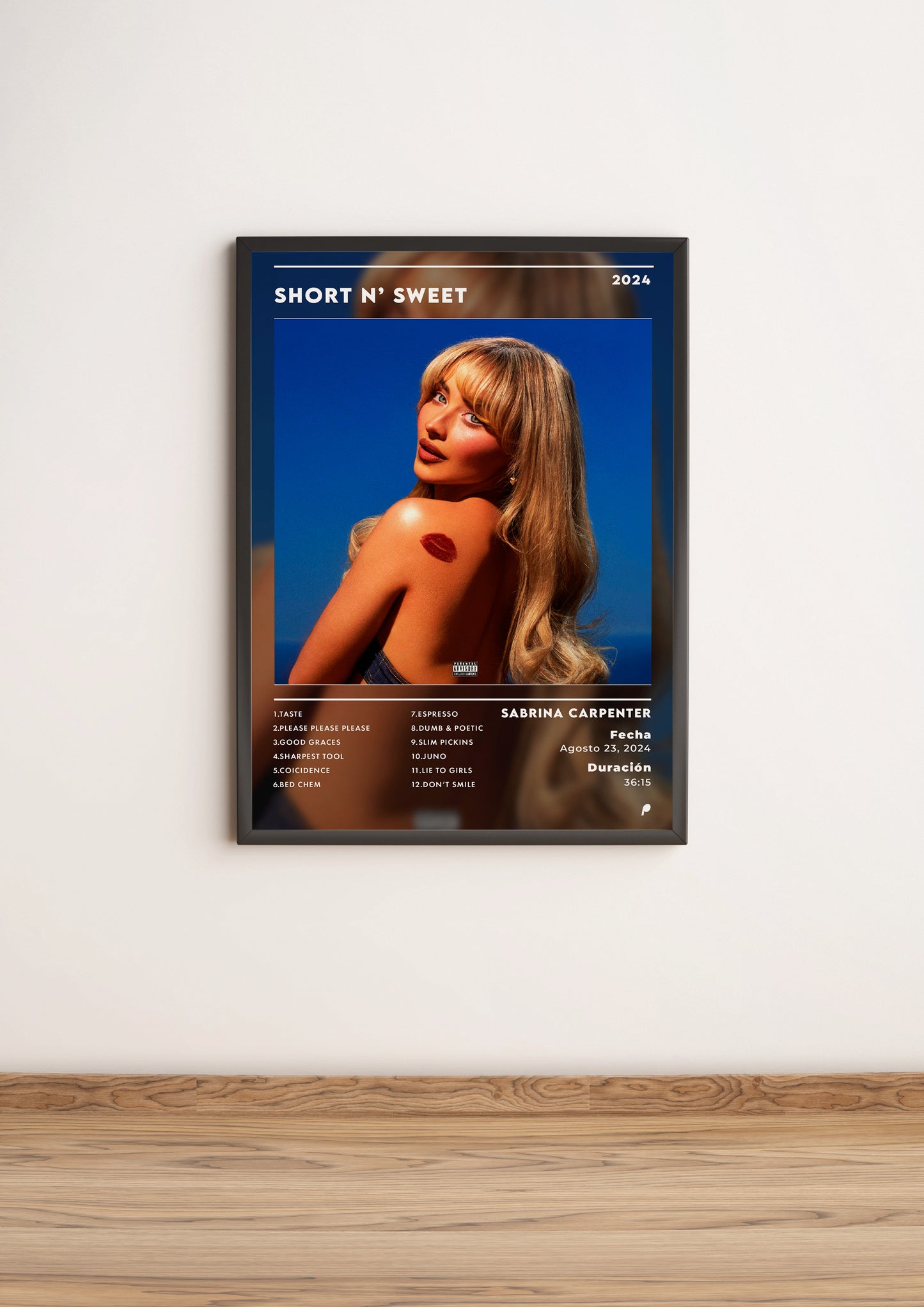 Póster Short N' Sweet de Sabrina Carpenter (Edición APOLEO)