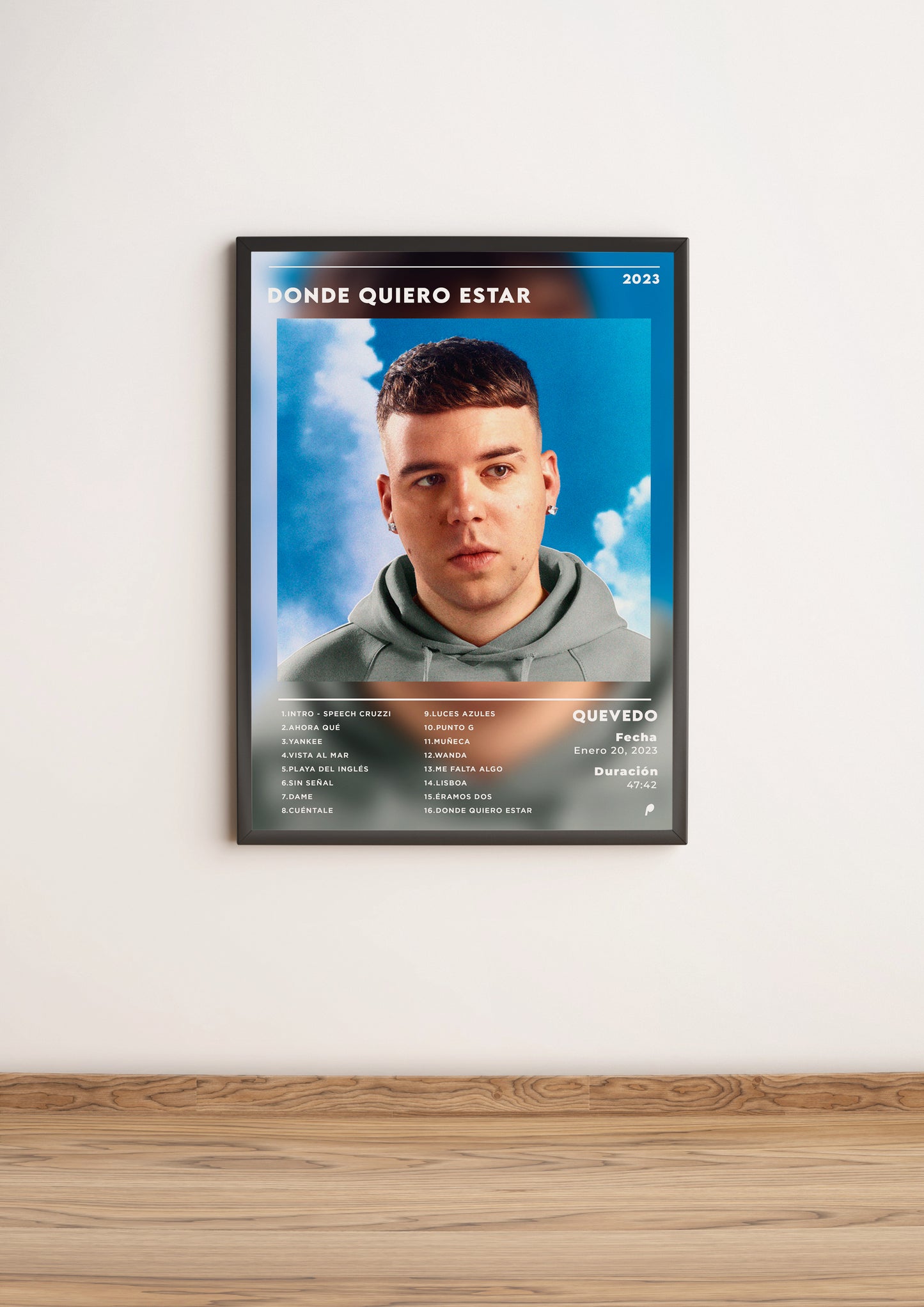 Póster Donde Quiero Estar - Quevedo (Edición APOLEO)