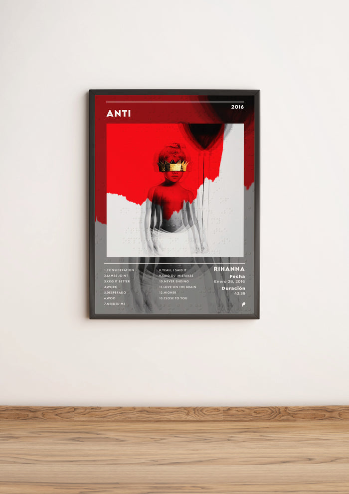 Póster ANTI - Rihanna (Edición APOLEO)