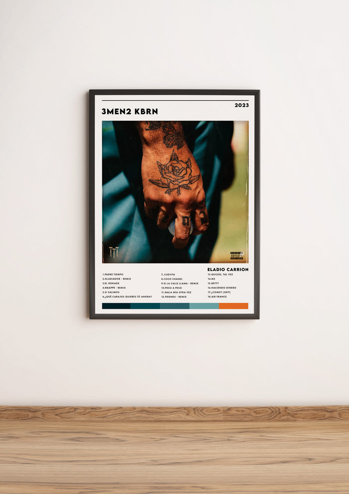 Póster 3MEN2 KBRN de Eladio Carrión