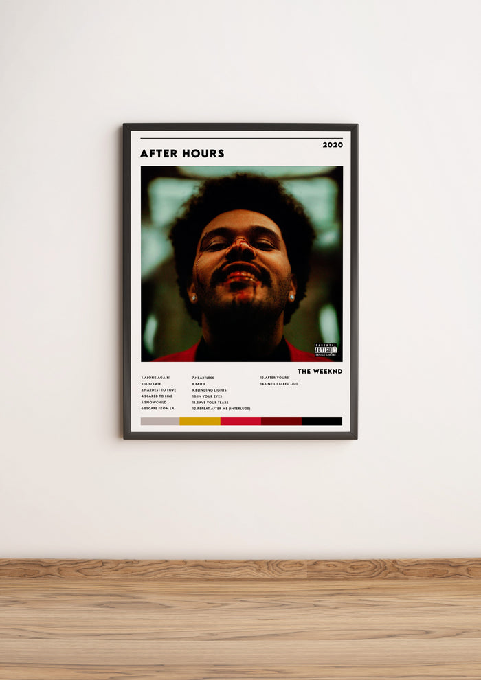 Póster Álbum After Hours - The Weeknd
