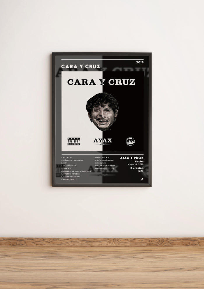 Póster "Cara y Cruz" de Ayax y Prok (Edición APOLEO)