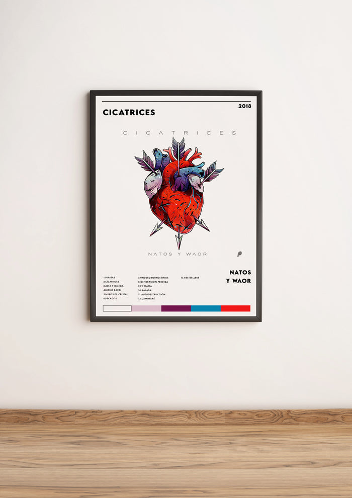 Póster Cicatrices - Natos y Waor