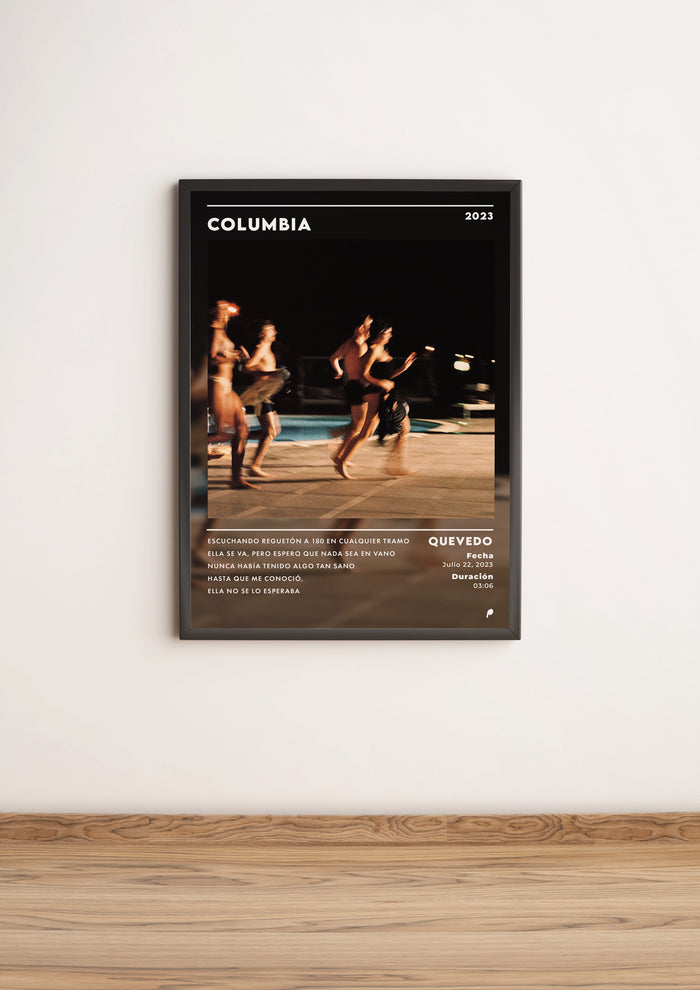 Póster Columbia - Quevedo