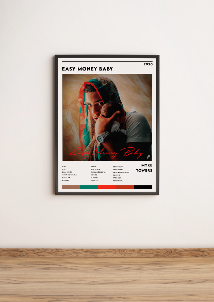 Póster Myke Towers - "Easy Money Baby"
