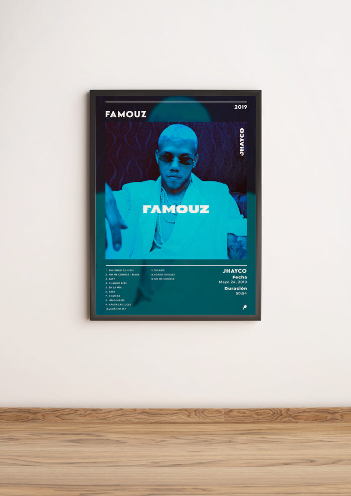 Póster “Famouz” de Jhayco (Edición APOLEO)
