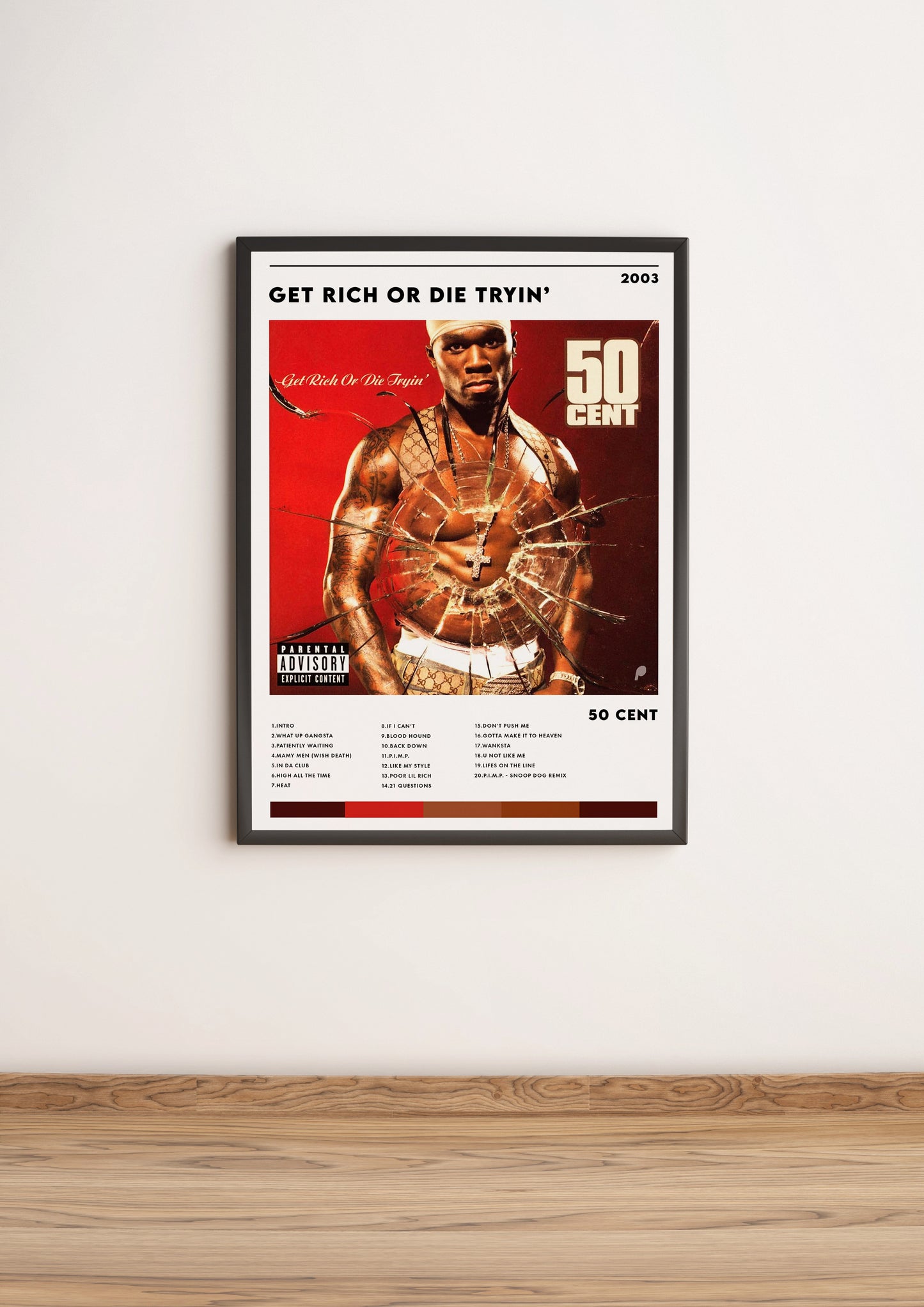 Póster 'Get Rich or Die Tryin’' de 50 Cent