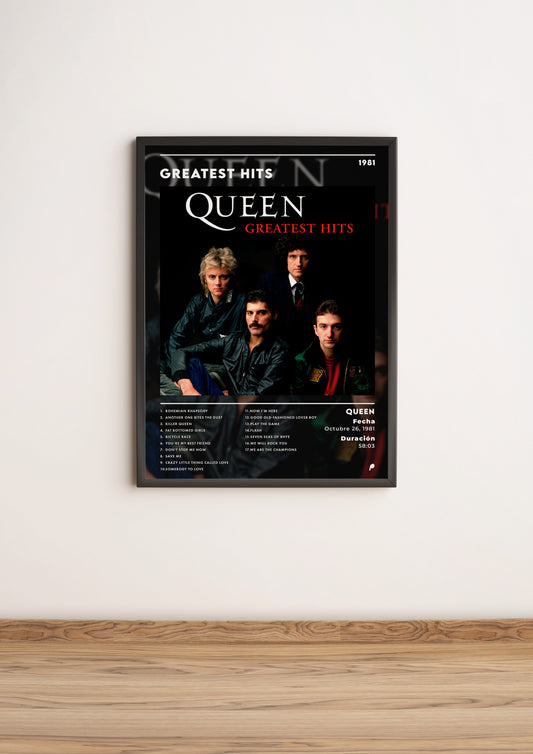 Póster “Greatest Hits” - Queen (Edición APOLEO)