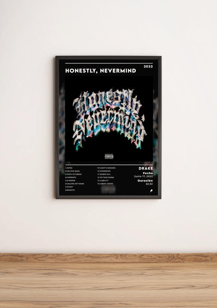 Póster Honestly, Nevermind - Drake (Edición APOLEO)
