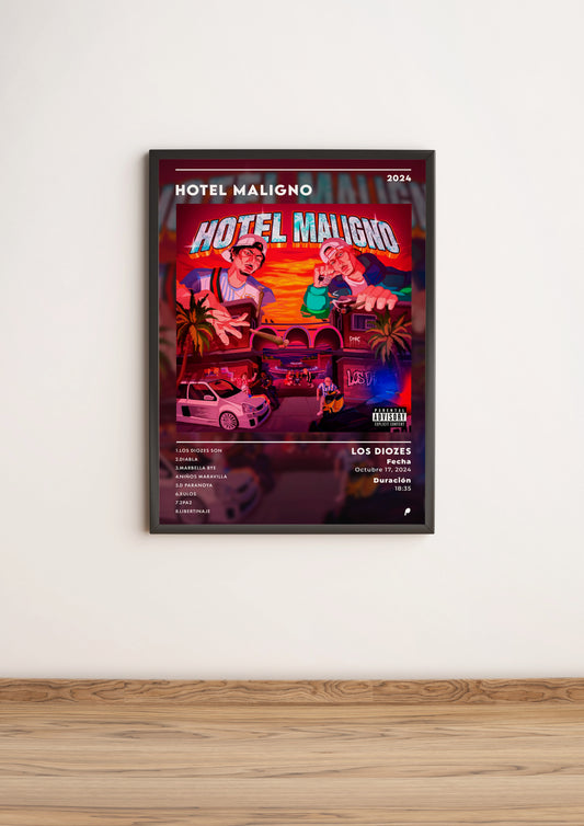 Póster "Hotel Maligno" de Los Diozes (Edición APOLEO)