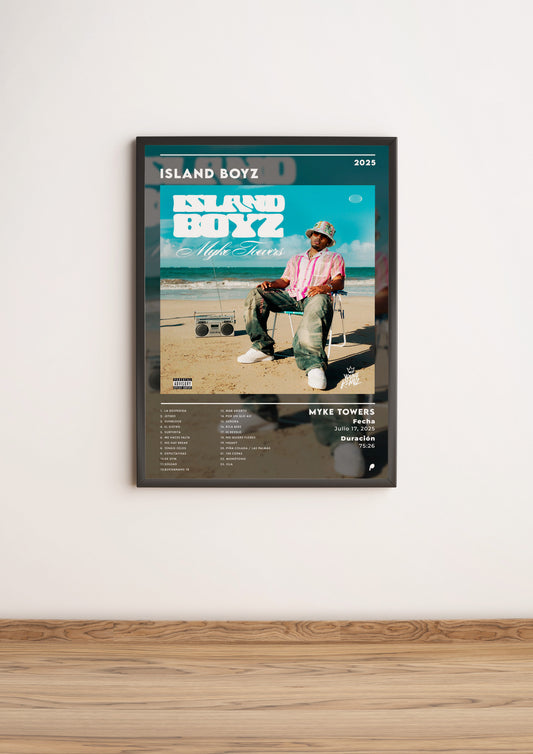 Póster “Island Boyz” - Myke Towers (Edición APOLEO)