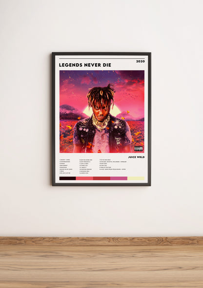 Póster “Legends Never Die” - Juice WRLD