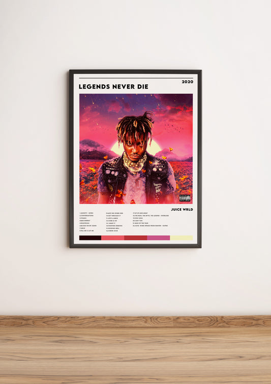 Póster “Legends Never Die” - Juice WRLD
