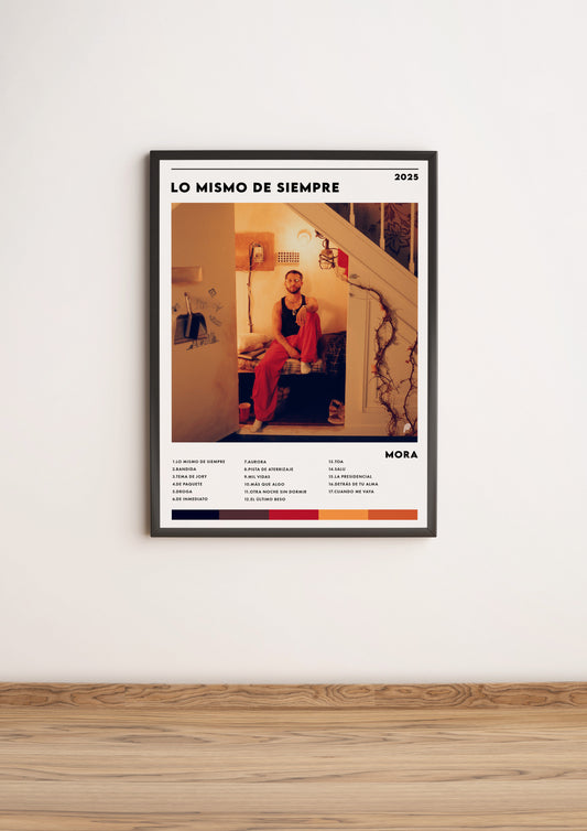 Póster álbum “Lo Mismo de Siempre” - Mora