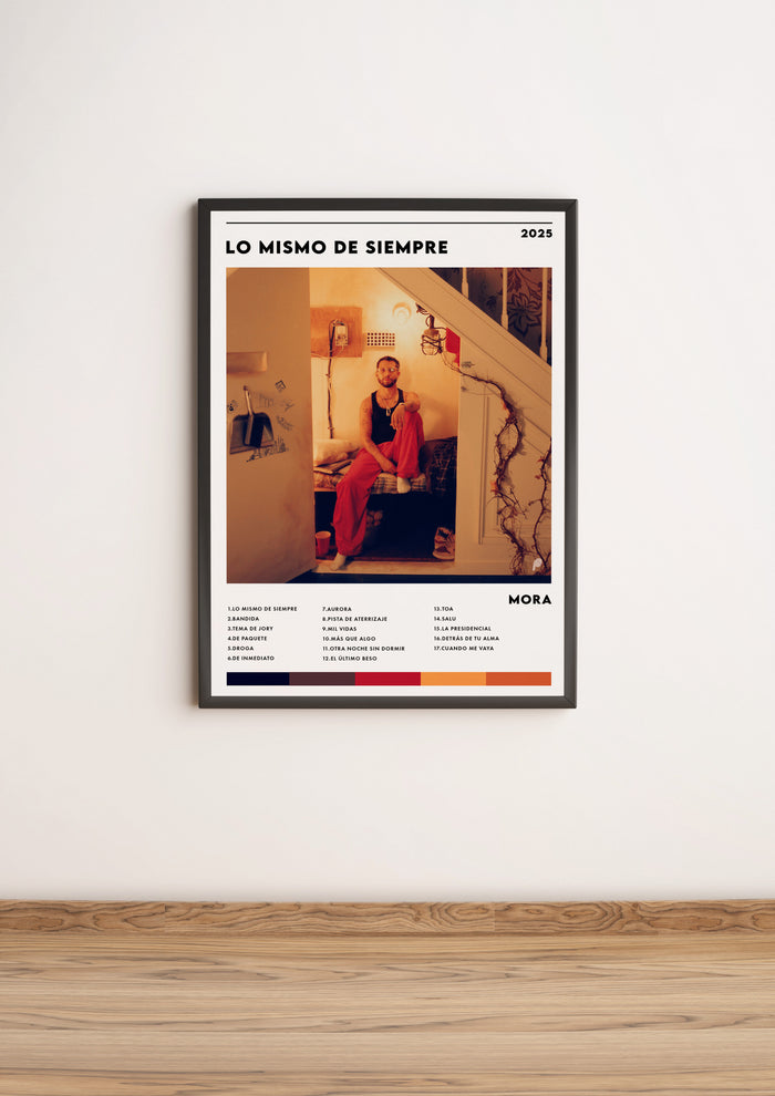 Póster álbum “Lo Mismo de Siempre” - Mora