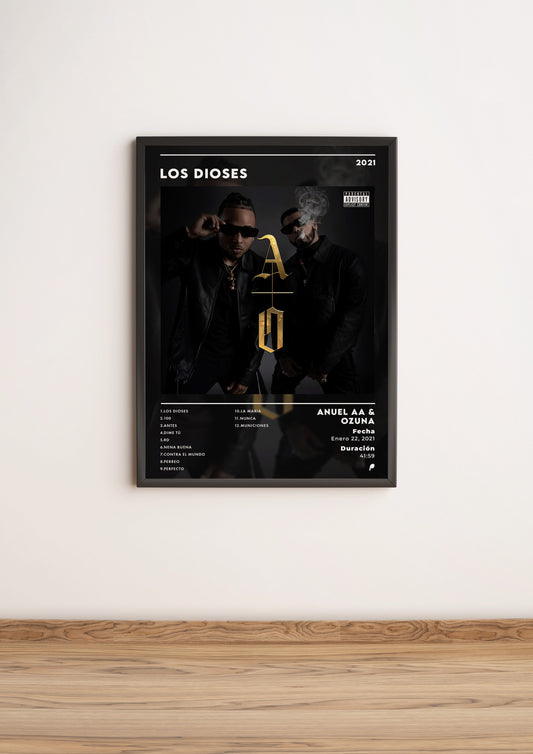 Póster “Los Dioses” - Anuel AA & Ozuna (Edición APOLEO)