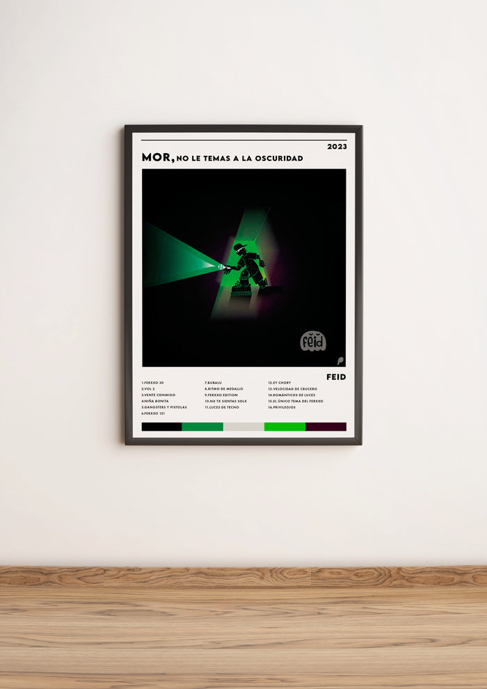 Póster MOR, no temas a la oscuridad - FEID