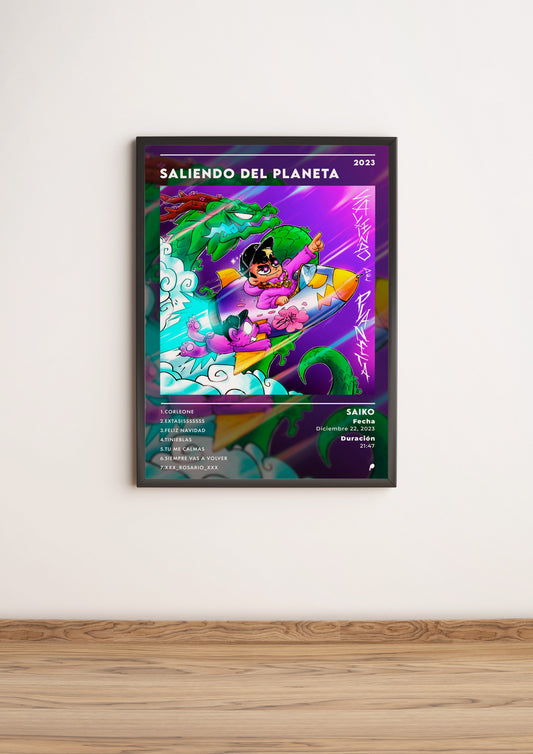 Póster “Saliendo del Planeta” - Saiko (Edición APOLEO)