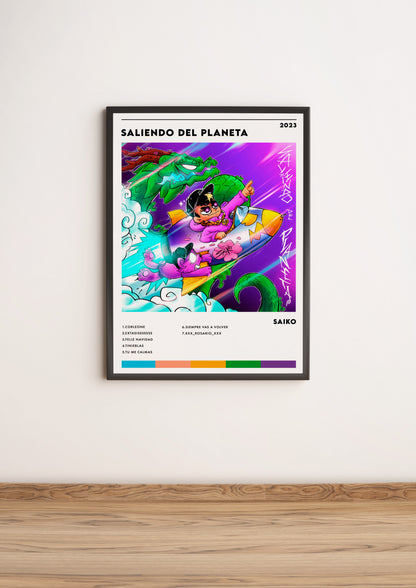 Póster “Saliendo del Planeta” - Saiko