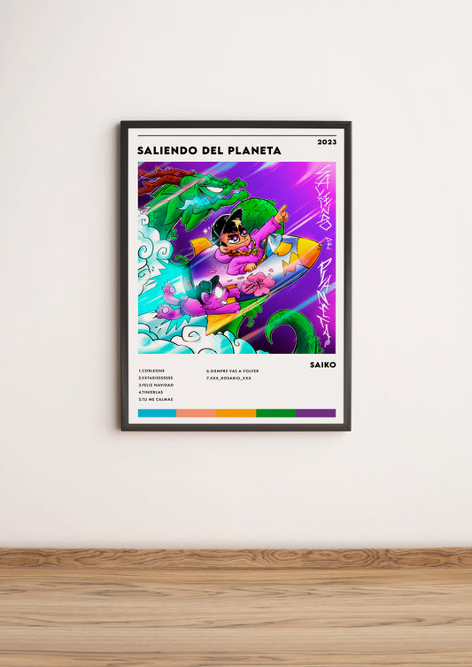 Póster “Saliendo del Planeta” - Saiko