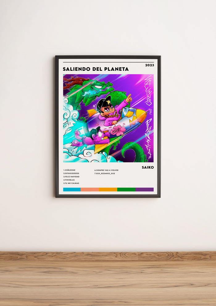 Póster “Saliendo del Planeta” - Saiko