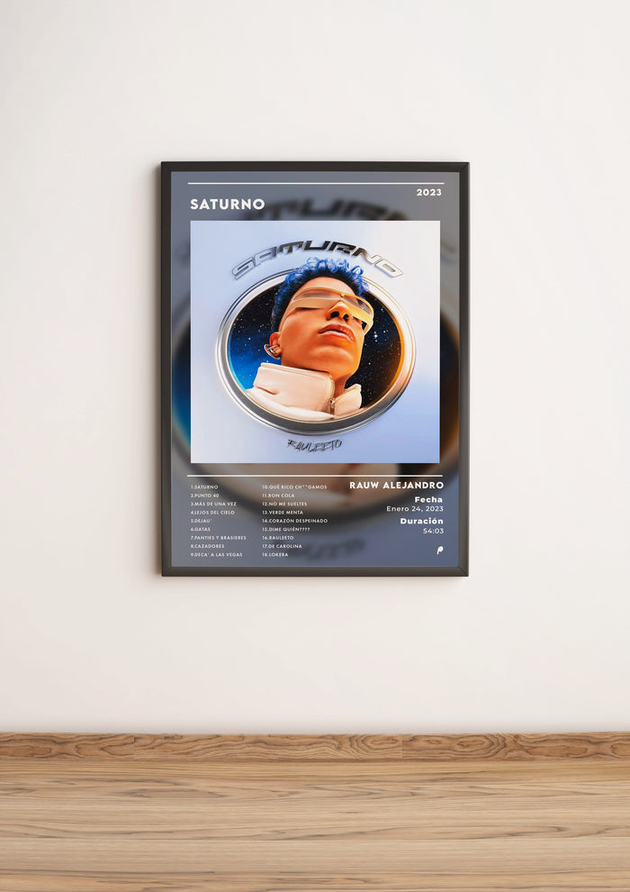 Póster SATURNO - Rauw Alejandro (Edición APOLEO)