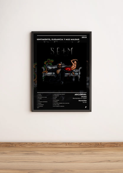 Póster SENTIMIENTO, ELEGANCIA Y MÁS MALDAD - ARCÁNGEL (Edición APOLEO)