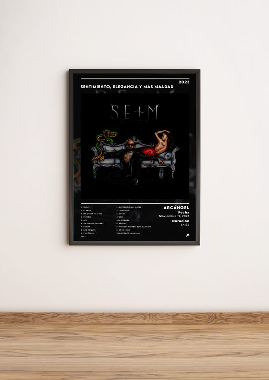 Póster SENTIMIENTO, ELEGANCIA Y MÁS MALDAD - ARCÁNGEL (Edición APOLEO)