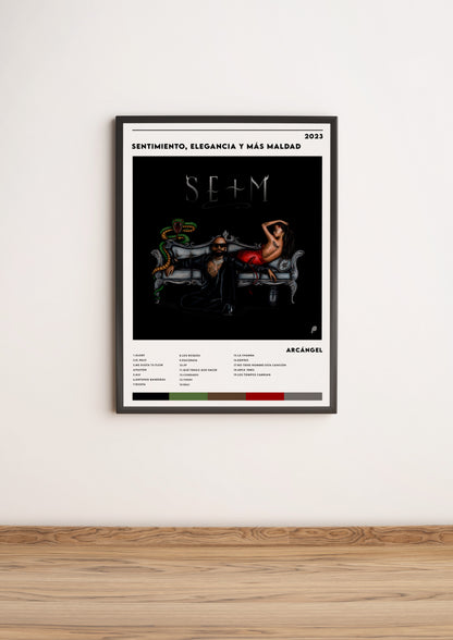 Póster “Sentimiento, Elegancia y Más Maldad” - Arcángel