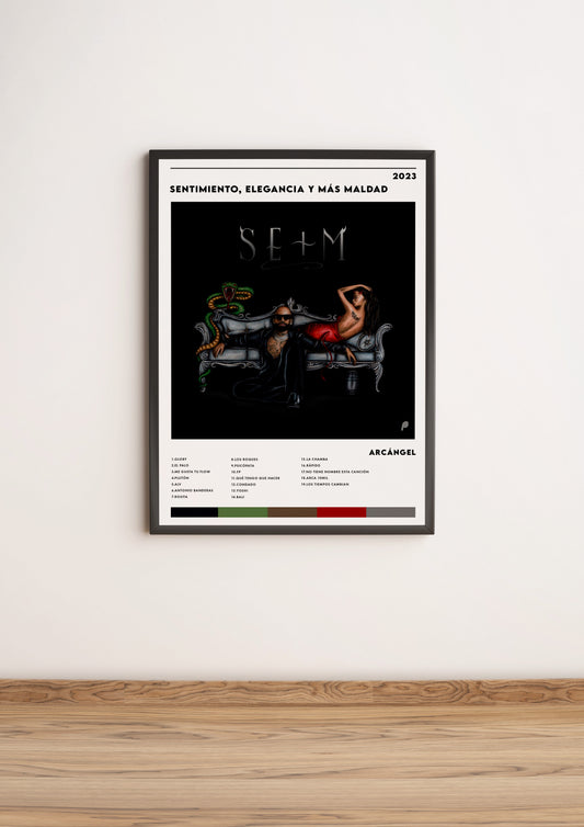 Póster “Sentimiento, Elegancia y Más Maldad” - Arcángel